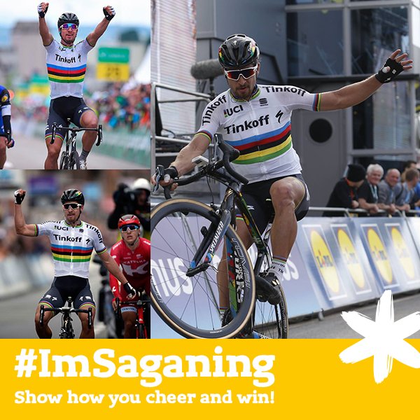 The contest #imsaganing #sunroot is here again! Cheer for <a href="/petosagan/">Peter Sagan</a> and win...all info on sunroot.eu/en/the-world-i…