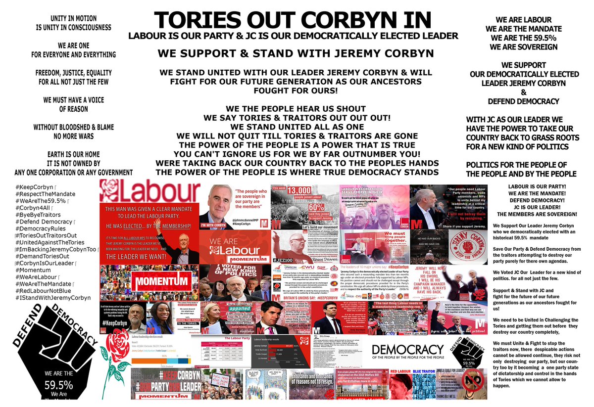 TyrantsOut's tweet photo. #KEEPCORBYN #DEFENDDEMOCRACY #JC4ALL #WEARELABOURWEARETHEMANDATE #TORIESOUTCORBYNIN #TRAITORSOUTJCISOURLEADER https://t.co/kMEsUiZPgZ