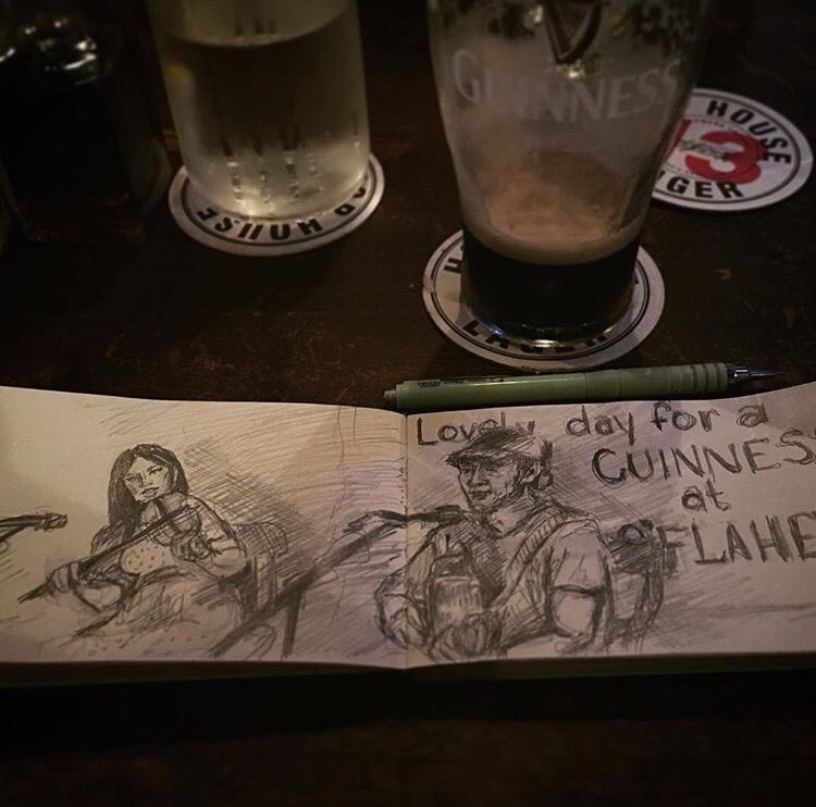 theoldstorehous's tweet photo. More great art tonight Credit Bethany Houston #OFlahertys @theoldstorehous https://t.co/WTplbp9riK