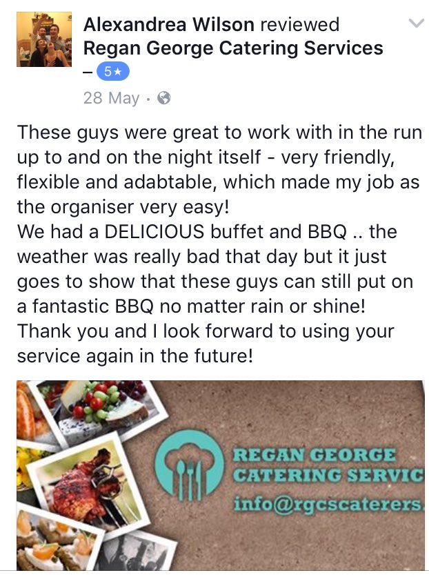 RGCS_caterers's tweet photo. We love a good review of our services, it means the world thanks! #Outsidecaterers #Derbyshirecatering https://t.co/GO2rGvsHox