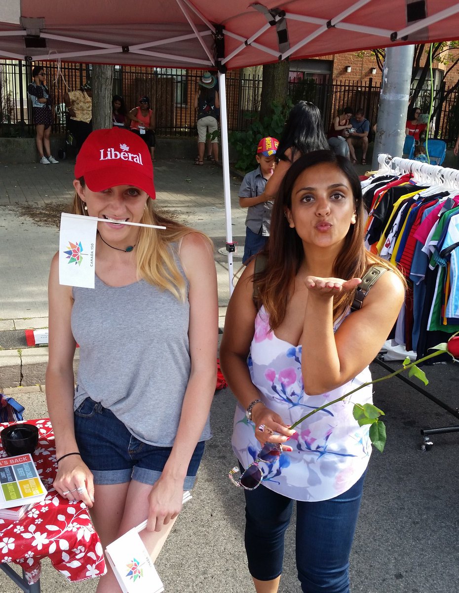 tc_shaun's tweet photo. Sheliza @EglintonWay Thank you for stopping by #LiberalBooth #SalsaOnStClair @Carolyn_Bennett @DeeksJane #TOStPauls https://t.co/5XyztY6RNb