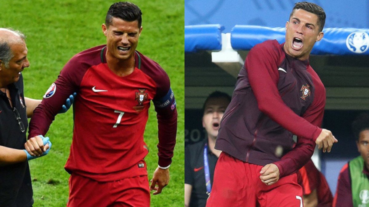 espn's tweet photo. Winning makes everyone feel better. #EURO2016 https://t.co/J4Xcz3HwpW