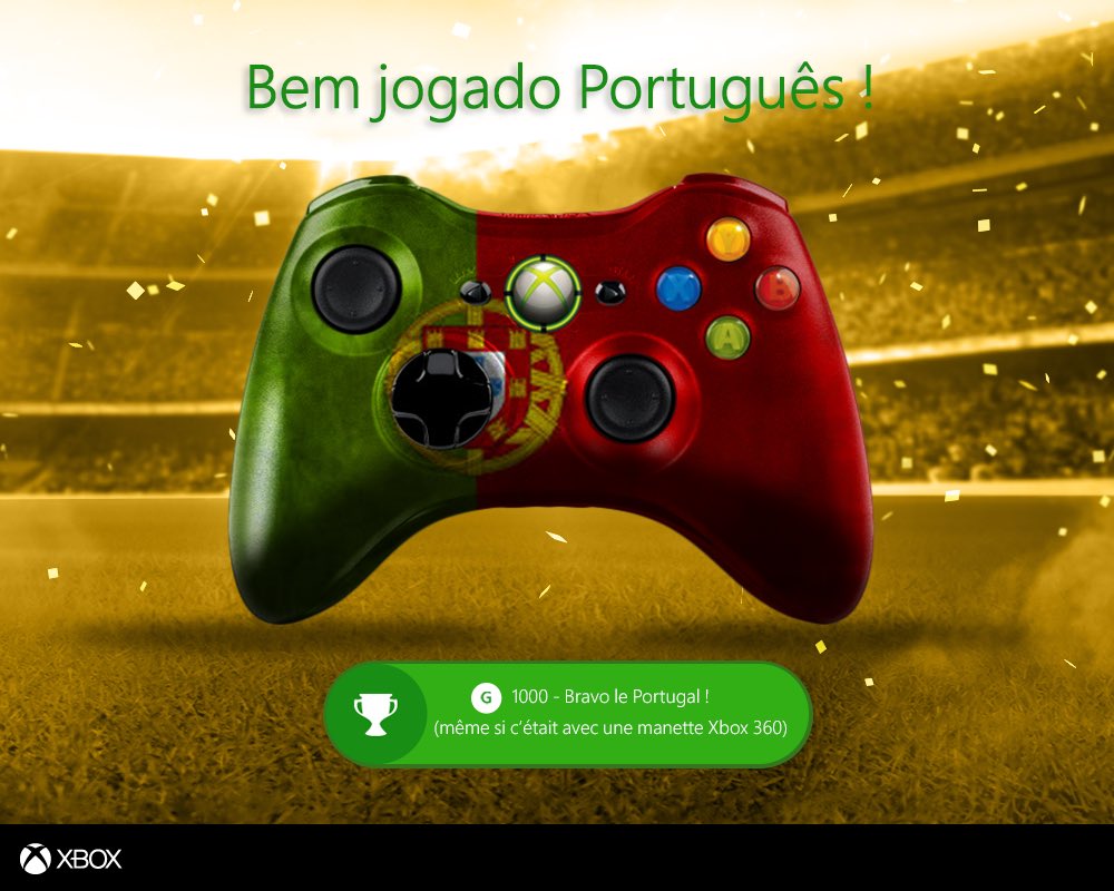 XboxFR's tweet photo. Félicitations au Portugal #FRAPOR https://t.co/2EQeeZSfNJ