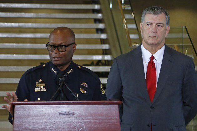 Thank you to Chief David Brown &amp; Mayor Mike Rawlings for great leadership &amp; compassion at time of need for our city