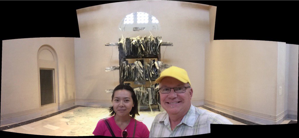20160624 Selfie With Miwa, Breaking Of The Vessels, Anselm Kiefer, St. Louis Art Museum, St. Louis, MO. Z.