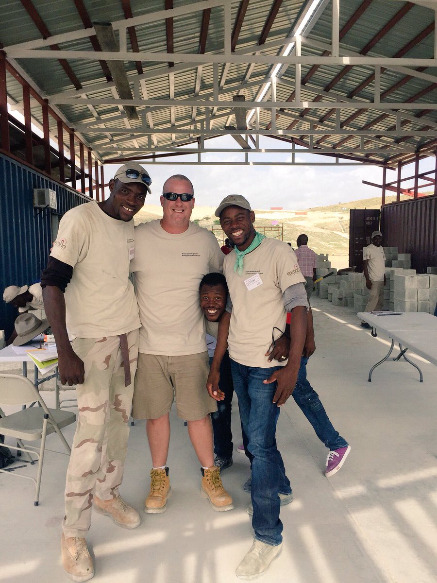 Coachshawb's tweet photo. Three of my favorite Haitians. #extollointernational https://t.co/ucft4dMkuZ