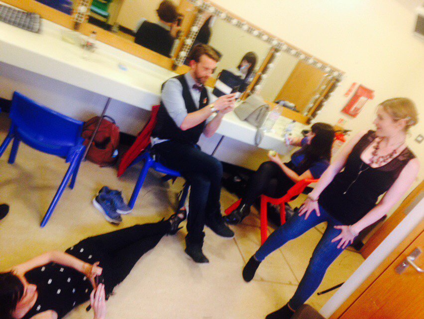 Backstage antics <a href="/VocallyBespoke/">Vocally Bespoke</a>  Great show with <a href="/RockChoir/">Rock Choir Official ⭐️</a> @CarrieRockChoir !!