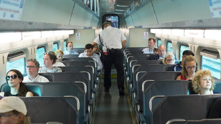 chicagotribune's tweet photo. Metra tries a "Ride Nice" campaign for seat hogs, other clueless commuters https://t.co/iuRArRVWDg https://t.co/lZBNaoXyFt