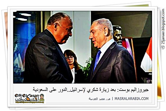   جيروزاليم بوست: بعد زيارة شكري لإسرائيل..الدور على السعودية