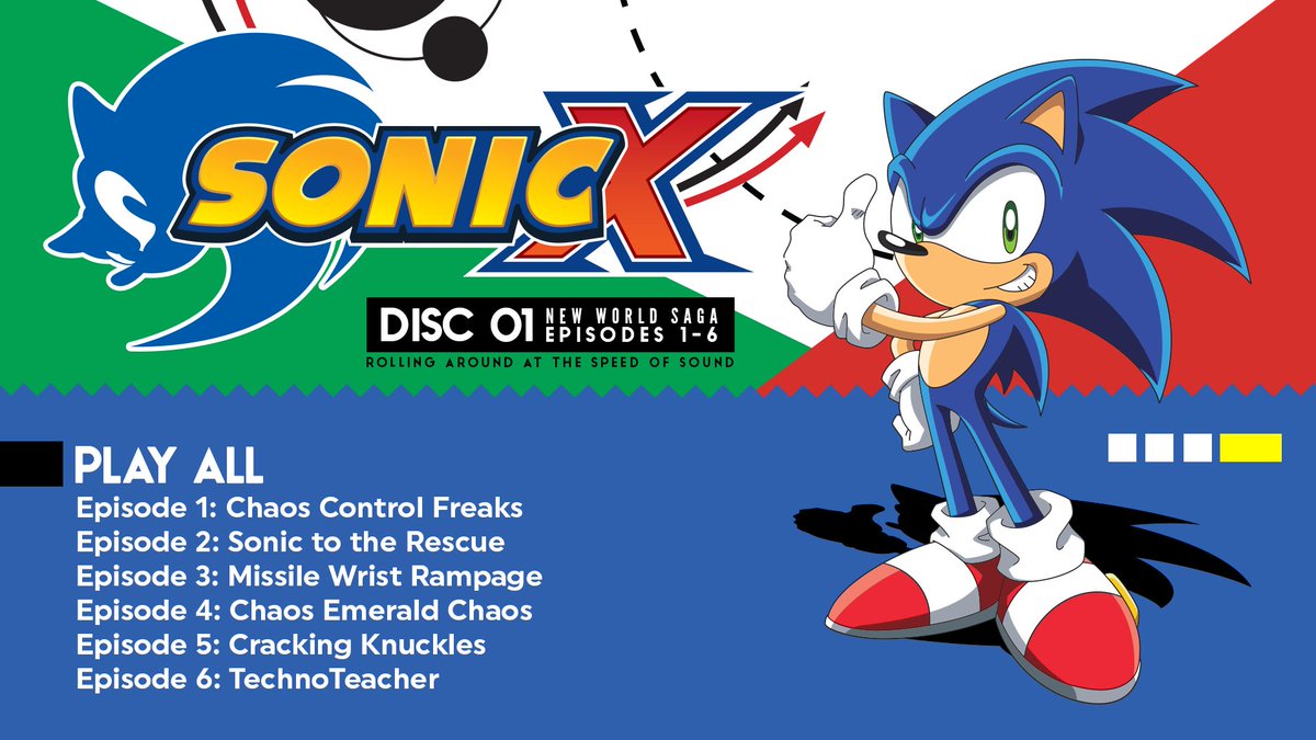 Brady Hartel on Twitter: "Finally working on the DVD menus for the new Sonic  X discs. Hmm, what do you think, @sonic_hedgehog? https://t.co/V9dbUfacO9"  / Twitter