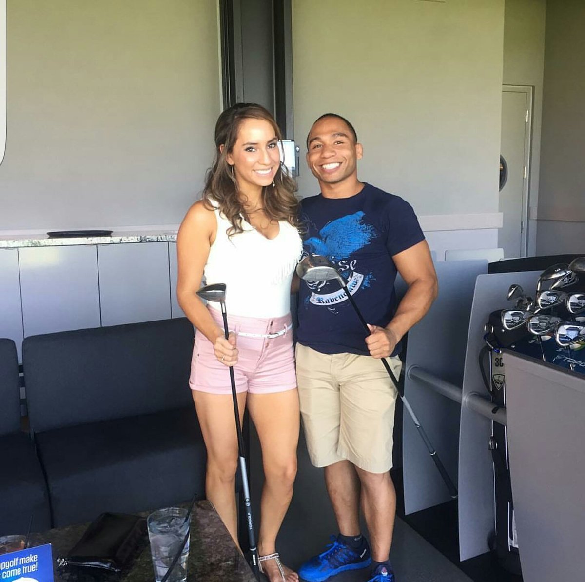 JohnDodsonMMA's tweet photo. Went to @TopgolfLasVegas to see who was better and @chelily33 killed me. She's a better golfer than I am. https://t.co/kl6OdocAvQ