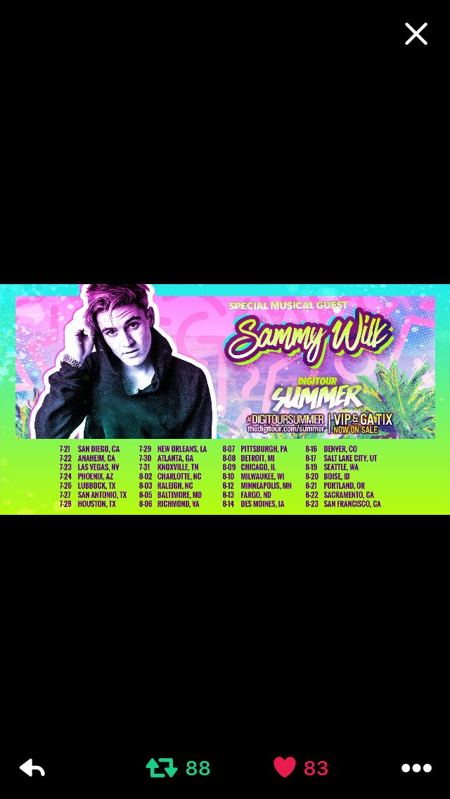 Torryyyy_'s tweet photo. @DigiTour IM seein Sammy st San Diego with my best friend @sofia_skye #DigiTourSummerVIP https://t.co/hoi4yl7D27