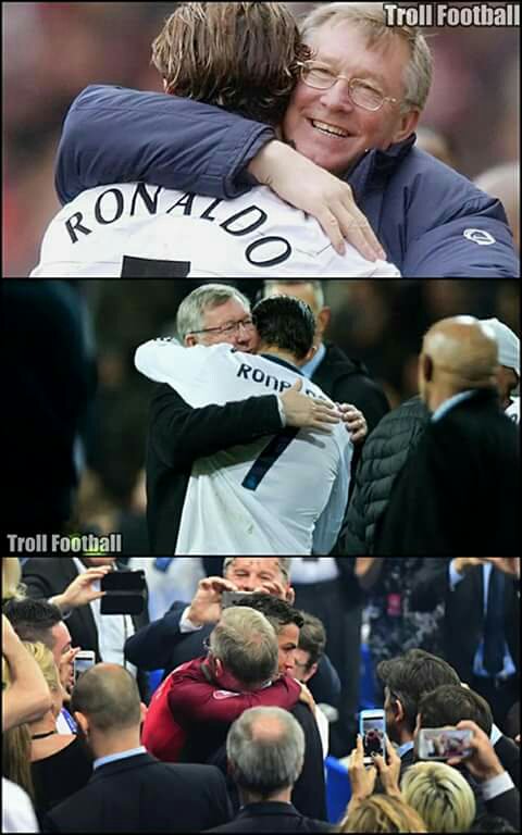narok_kidd's tweet photo. #Euro2016Finale #TeamPortugal #christianoronaldo #AlexFergerson Like father like son 📷📷 https://t.co/zhJK49vojb
