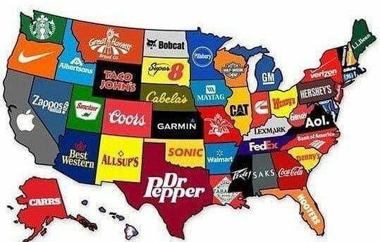 The most famous #brands from each of the 50 states #USA
