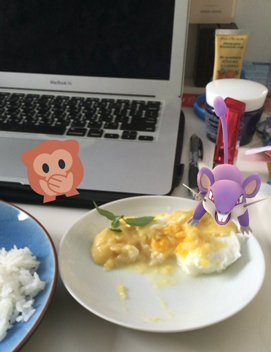 weiweilalu's tweet photo. #Rattata ate my egg benedict. If water #Pokemon appear by rivers, what do hordes of Rattatas near #Chinatown mean? https://t.co/XtfZPKgBH7