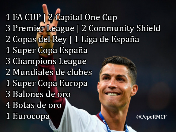 PepeRMCF's tweet photo. Que te la cuenten como quieran, el único que ha triunfado donde quiera que ha estado es Cristiano, el mejor. https://t.co/h6MHttnIm0