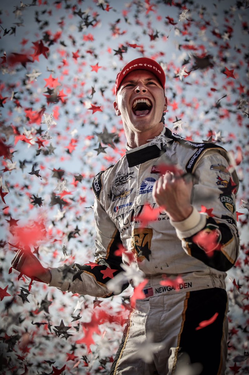 IndyCar's tweet image. Victory.  #IowaCorn300 #INDYCAR #INDYRIVALS