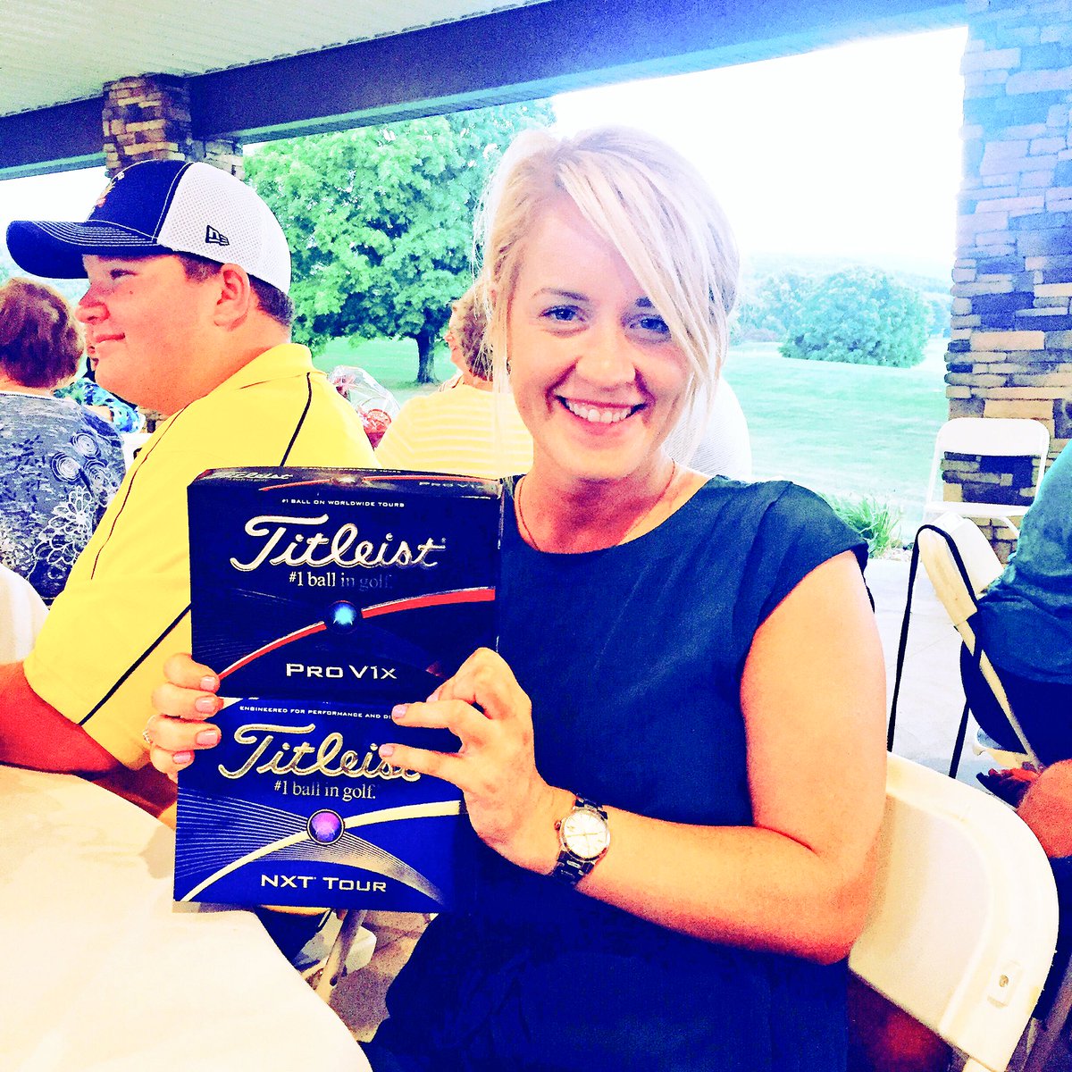 MeganMSaad's tweet photo. Special thanks to @mikeclarkWTAE for making my wins, closest to the pin & longest drive extra memorable😊#OurHeroDave https://t.co/HlpK1Auv50
