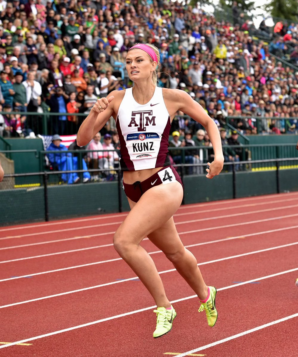 Aggie senior Annie Kunz breaks Texas A&M heptathlon record, places eigh...