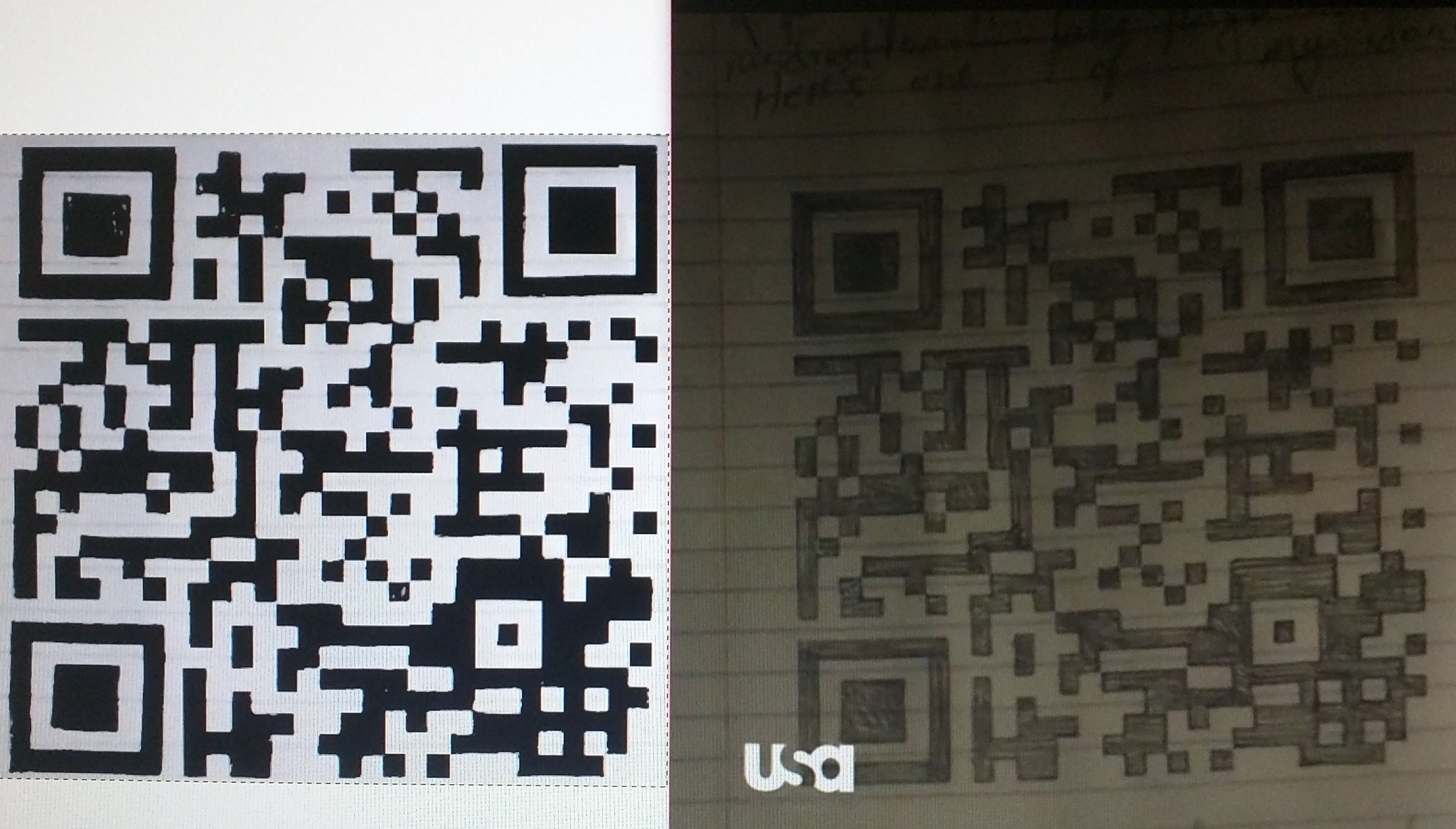 QR on Elliot's badge