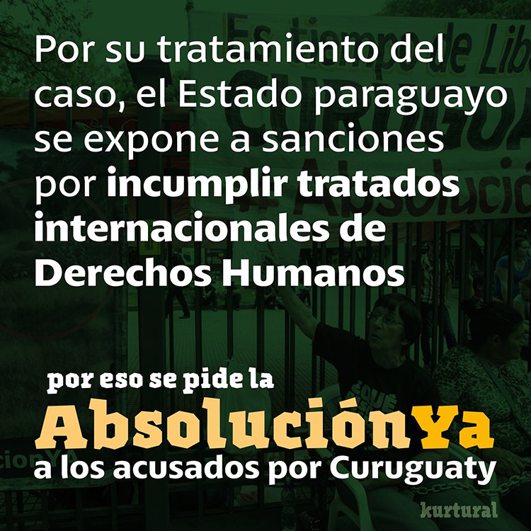 eslaprecisa's tweet photo. ¿Por qué el juicio del caso Curuguaty es relevante para toda la sociedad paraguaya? #AAM #AbsoluciónYa https://t.co/xmax6GvBjJ