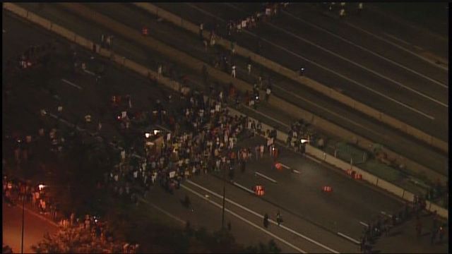 wbir's tweet photo. 102 arrested, 27 officers injured in 94 shutdown https://t.co/nUE98n5lDy https://t.co/oEJ1EAFe6H