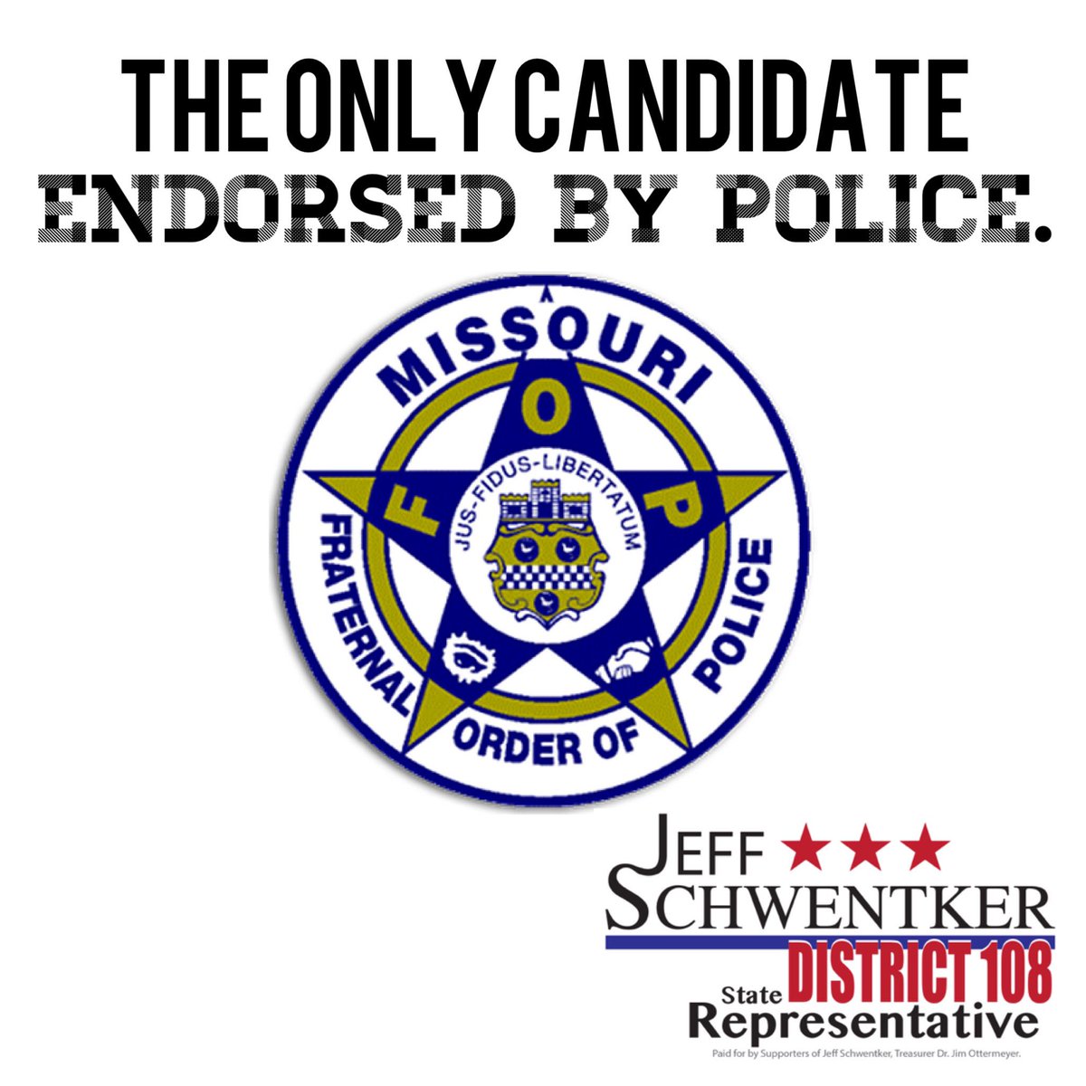 JeffSchwentker's tweet photo. I promise to ensure our police are provided the support they need to effectively do their jobs. #VoteSchwentker https://t.co/ZAsAn5HRK5