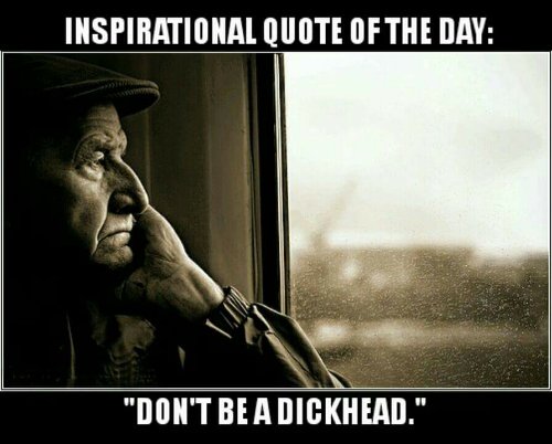 chiefplan1's tweet photo. #MakeLifeEasyBy
not being a dickhead https://t.co/NAXWepRPBp