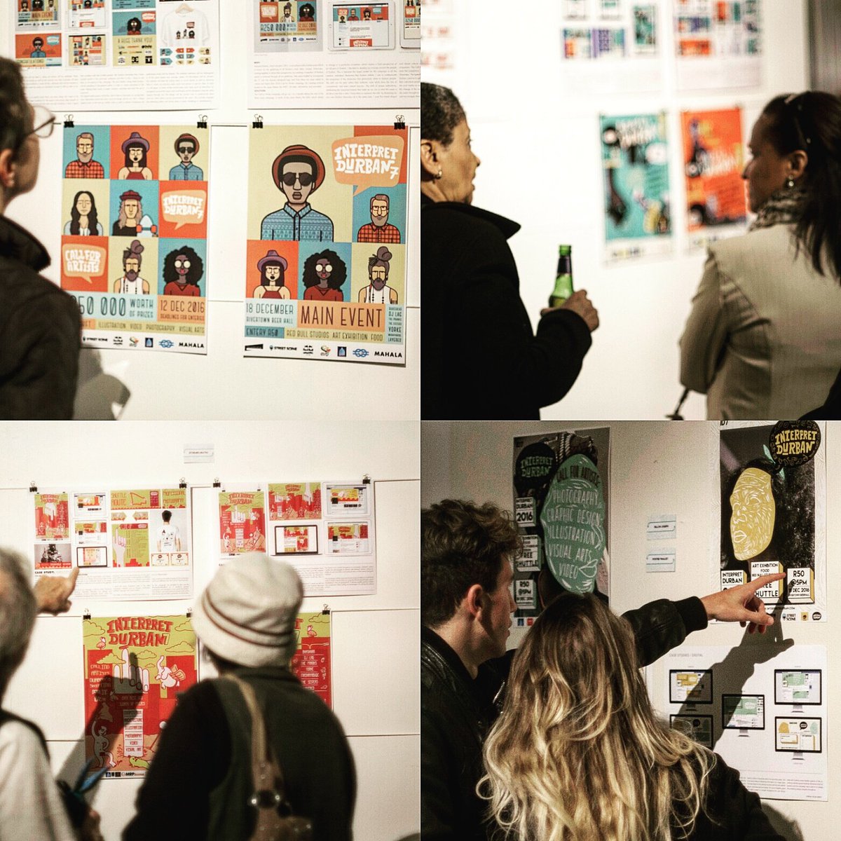 Flashbacks to last week's exhibit of the #ID7 campaign work by DUT 3rd years for #firstthursday.  Such a vibe!