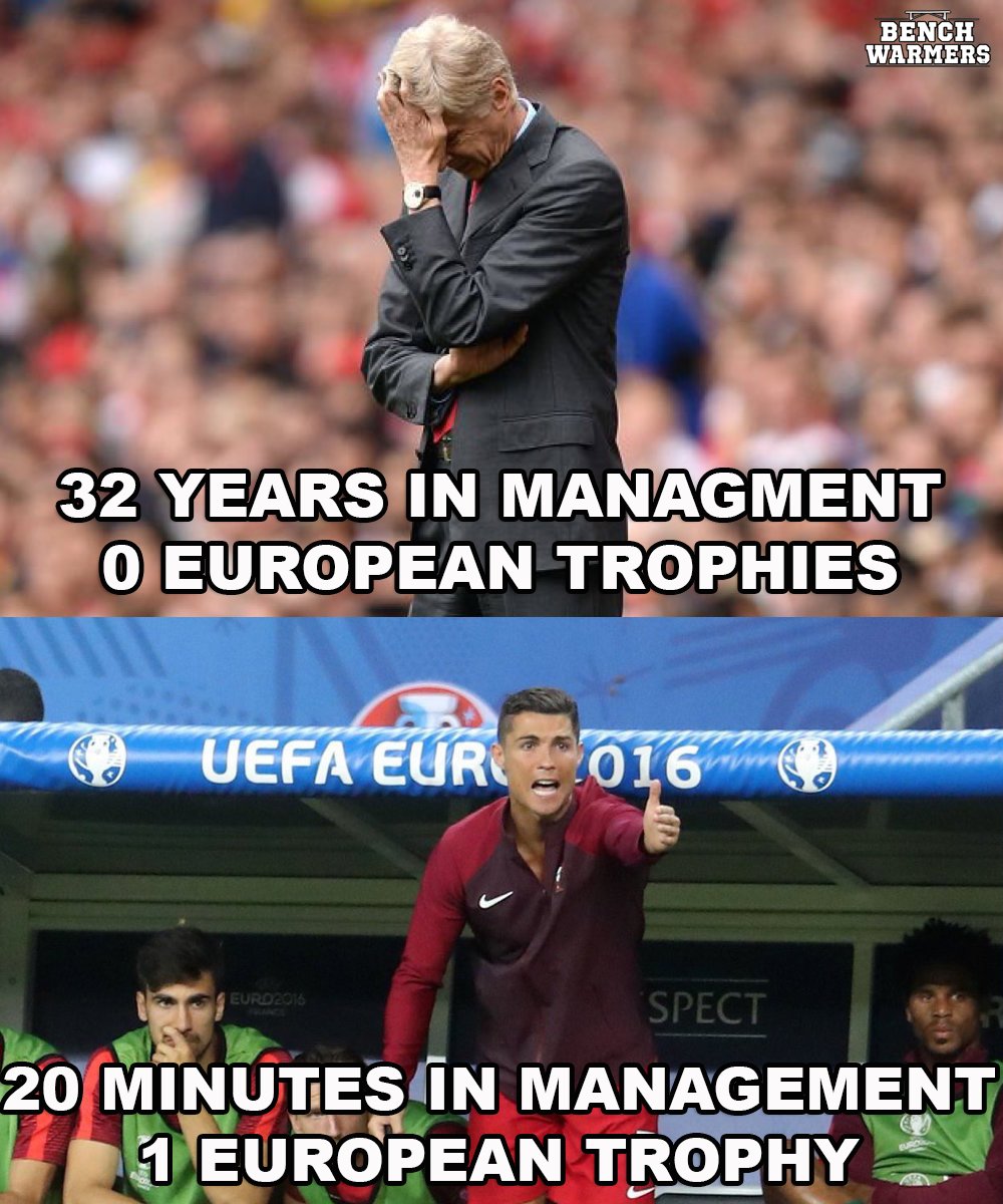 FACT: 🖕Ronaldo > Wenger...😂😂😂