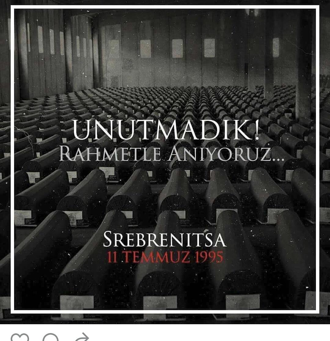 11.07.1995 Dünyada insanlığın öldüğü tarih.