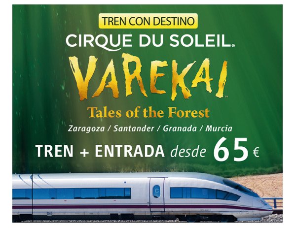 Renfe's tweet photo. ¡Próximo tren al Cirque du Soleil, a la venta en Renfe Viajes Ocio! #RENFEVIAJES #OCIO
https://t.co/wvMrILjofC https://t.co/lOlWq2Iva7