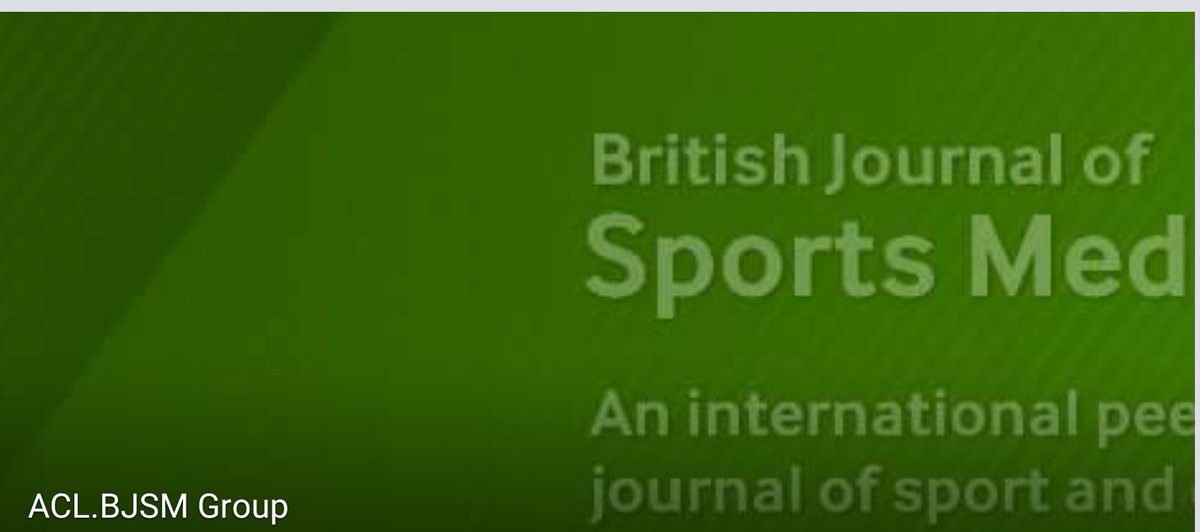 INTERESTED IN ACL REHABILITATION????
JOIN BJSM ACL GROUP.