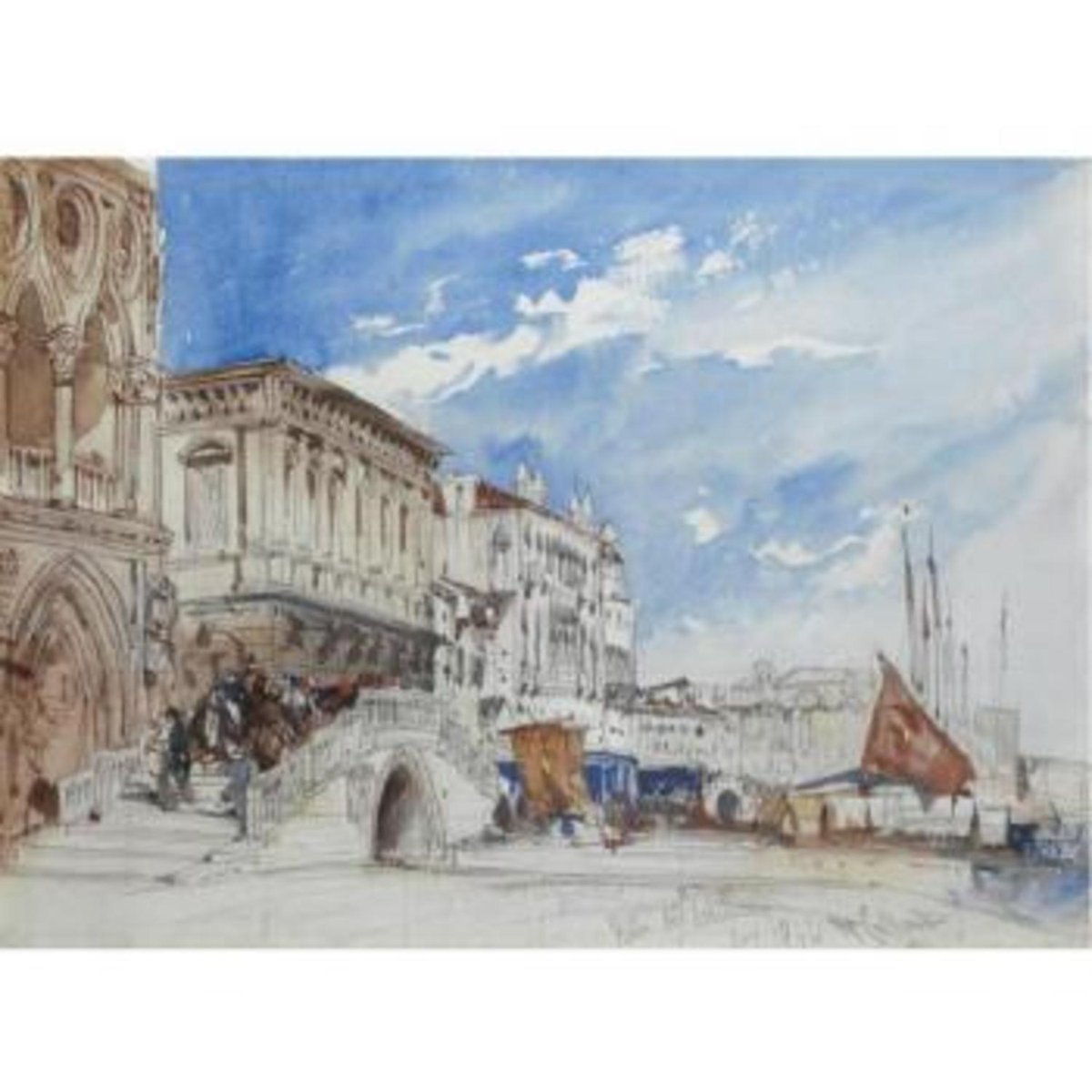 callow_art's tweet image. Riva Degli Schiavoni, Venice, 10×14in, Sold for $48,900 USD #williamcallow auctionclub.com/public/histori…