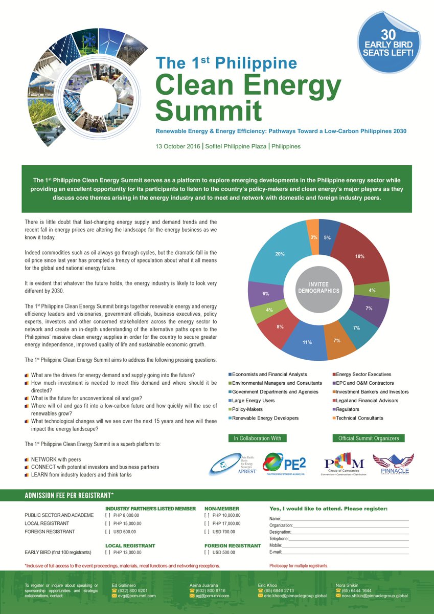 1PCES's tweet image. The 1st Philippine Clean Energy Summit
13 Oct 2016 Sofitel Philippine Plaza 
drive.google.com/open?id=0B12y8… @EPCorporation