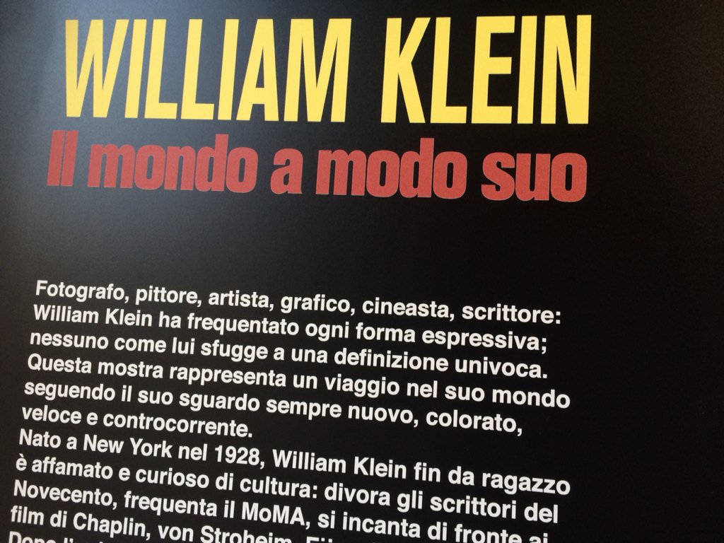 MorganaStell's tweet photo. #WilliamKlein e la sua #NewYork: spettacolo! #mostra  #WilliamKleinMilano #photography #fotografia https://t.co/ki6gkFccCq