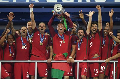 Just enjoy this beautiful moment of a legendary player and his nation! Congrats to <a href="/Cristiano/">Cristiano Ronaldo</a> and Portugal #Euro2016
