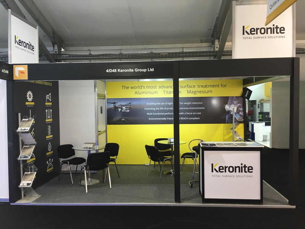 Keronite's tweet photo. Our first time exhibiting at the Farnborough International Airshow. - Hall 4, Stand D48. https://t.co/yzXGZBA5WA
