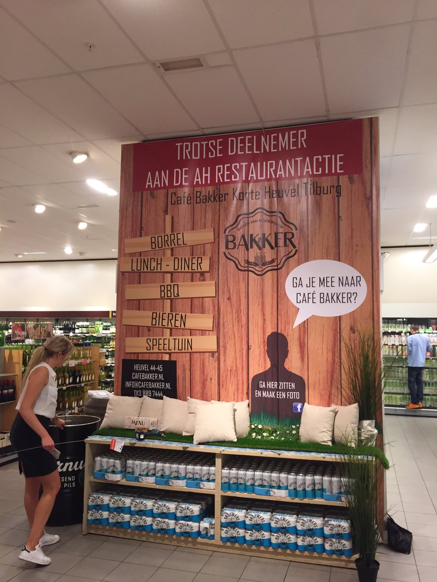 Trots op stukje korte heuvel in de #albertheijnxl #tilburg ivm #restaurantactie