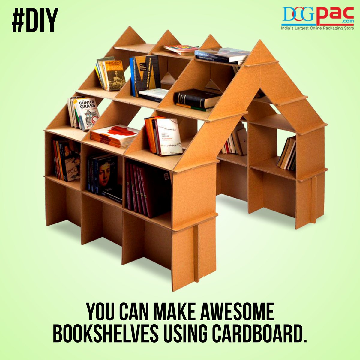 Dcgpac On Twitter Packaging Innovation Cardboard Bookshelf