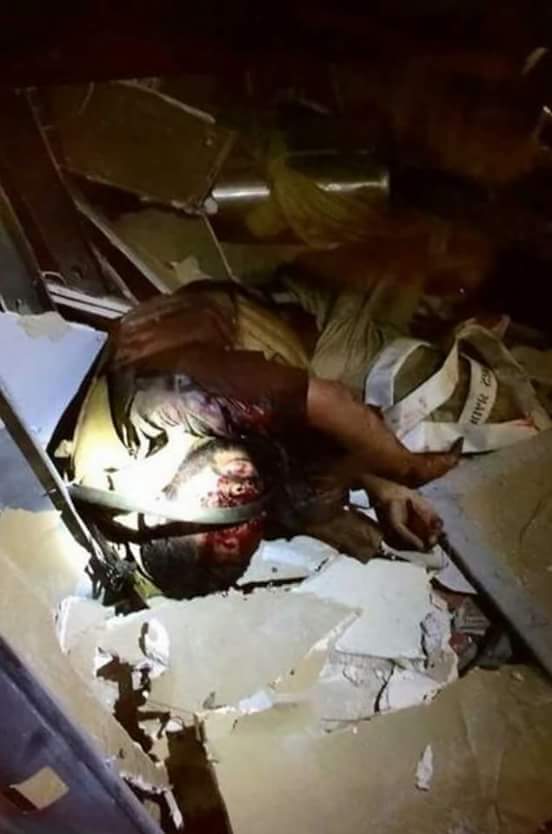 AnonViol3nt's tweet photo. Dallas shooter Post Drone Strike (not public) https://t.co/K97yOohJ4L