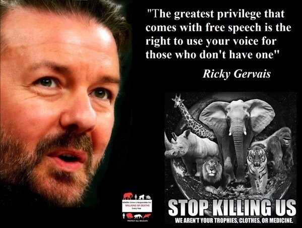 Protect_Wldlife's tweet image. Remember, the more voices, the BIGGER the voice. Our voice has worked before &amp;amp; will work again! Thanks @RickyGervais