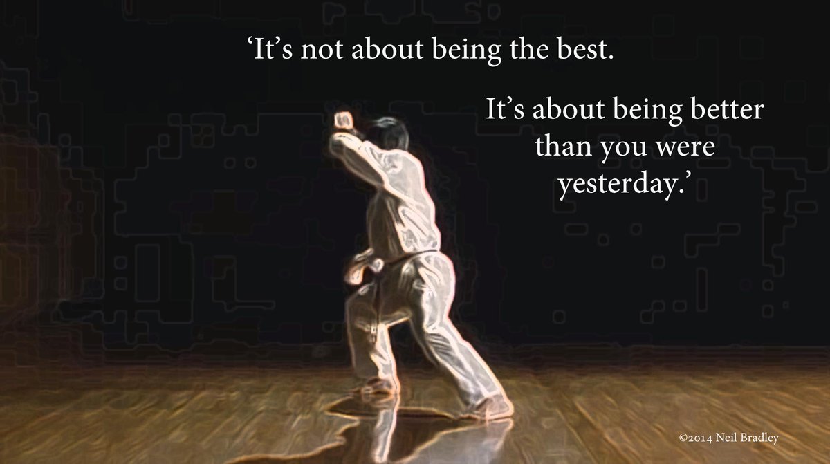 MAImagazine's tweet photo. It's not about being the best. It's about being better than you were yesterday #MondayMotivation #MartialArts https://t.co/mFT3WPYz6t