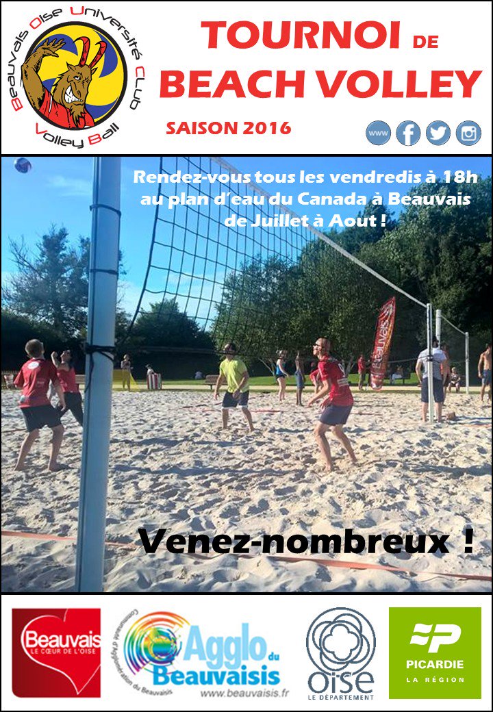 Venez partager un petit moment de détente avec le Bouc Volley tous les vendredi au plan d'eau du Canada !