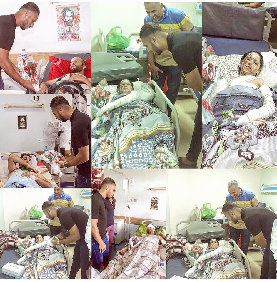 لاعب اودينيزي المحترف العراقي علي عدنان يتكفل بعلاج الطفلة جريحةالكرادة "رقية" في إحدى مستشفيات أوربا
#اهلنا_الطيبين