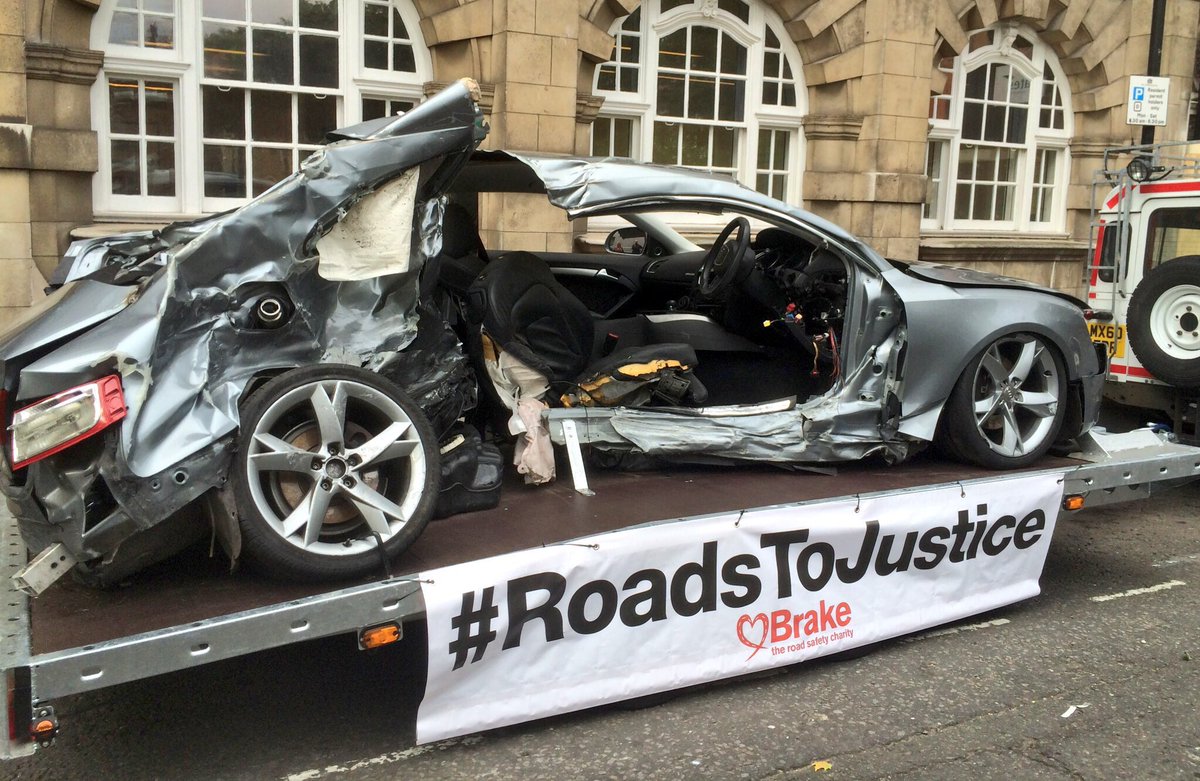 Brakecharity's tweet photo. Today's #RoadsToJustice launch wouldn't have been possible w/out help of @gmpolice @gmptraffic, who loaned vehicle. https://t.co/cdtOE3jG5c