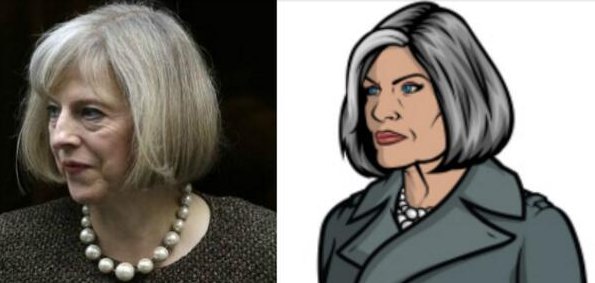 So was Mallory from Archer based on Theresa May - or is our PM taking style advice from a cartoon character?