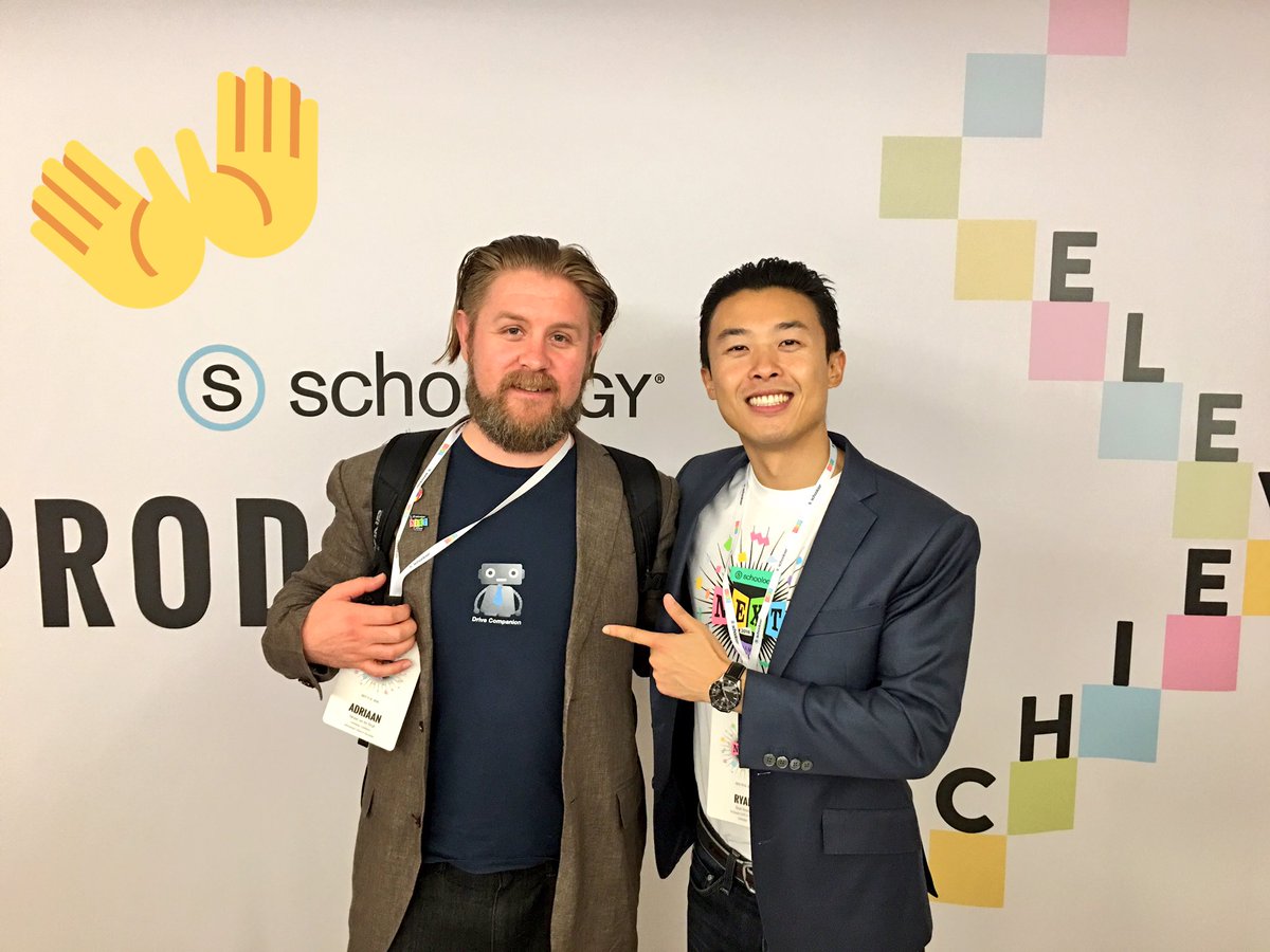 avanderbergh's tweet photo. Selfies with co-founders  #SchoologyNEXT https://t.co/baZoVcMDnS https://t.co/J1JLZzDCcI