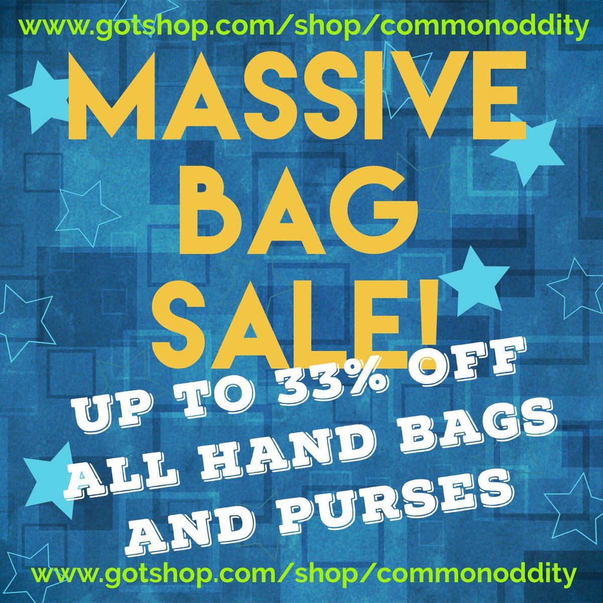 commonodditymk's tweet photo. Grab yourself a bargain at my massive bag sale! #sale #bargain #bags https://t.co/h4nVhZjU6f https://t.co/v9gvEAAGkx