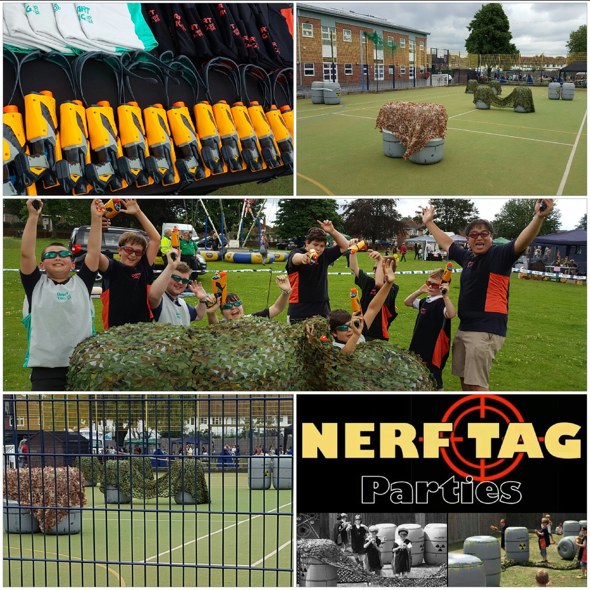 Partyplusevent1's tweet photo. Nerf tag party packages from £150. The kids are loving every minute of our Nerf battlefield 😊 https://t.co/ddthf7CYRL